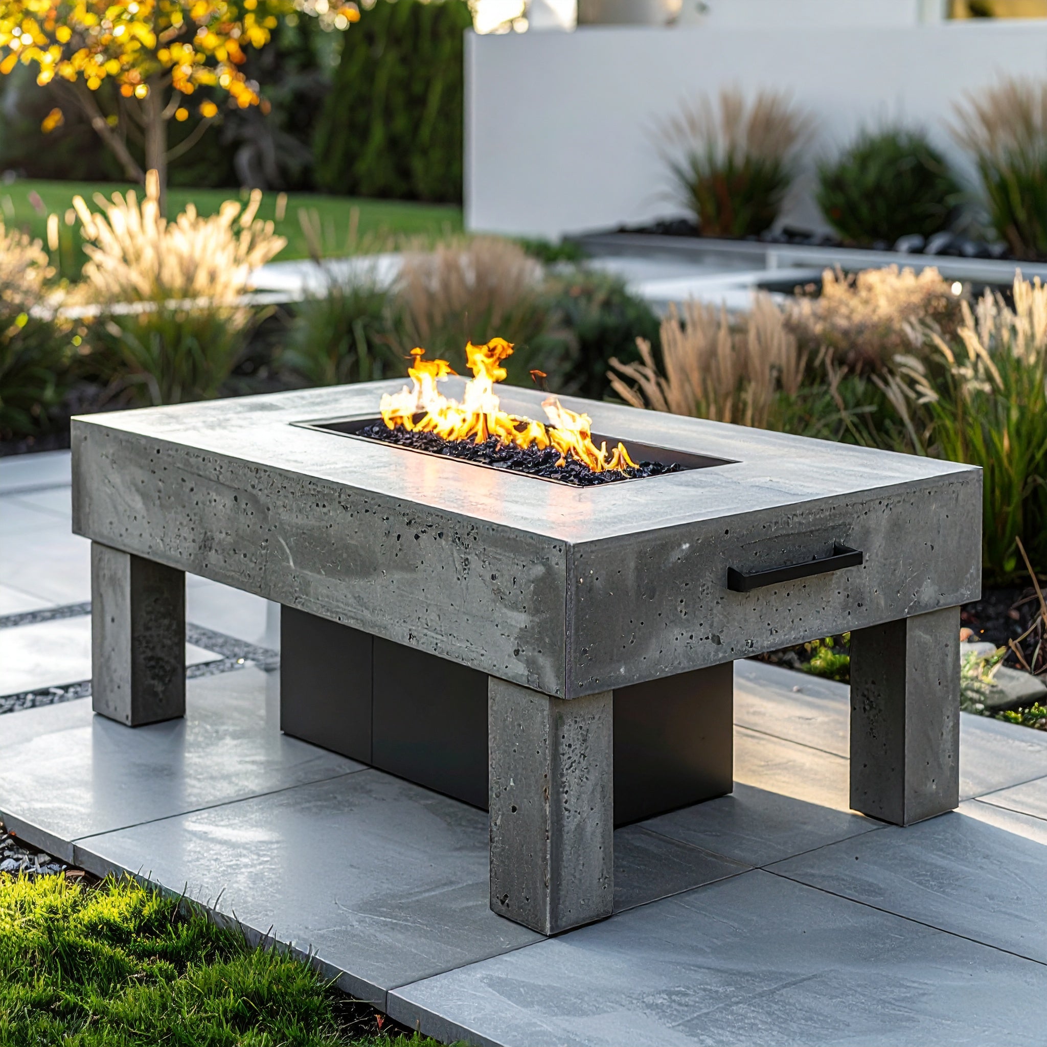 Tavola 72 Concrete Gas Fire Pit Table