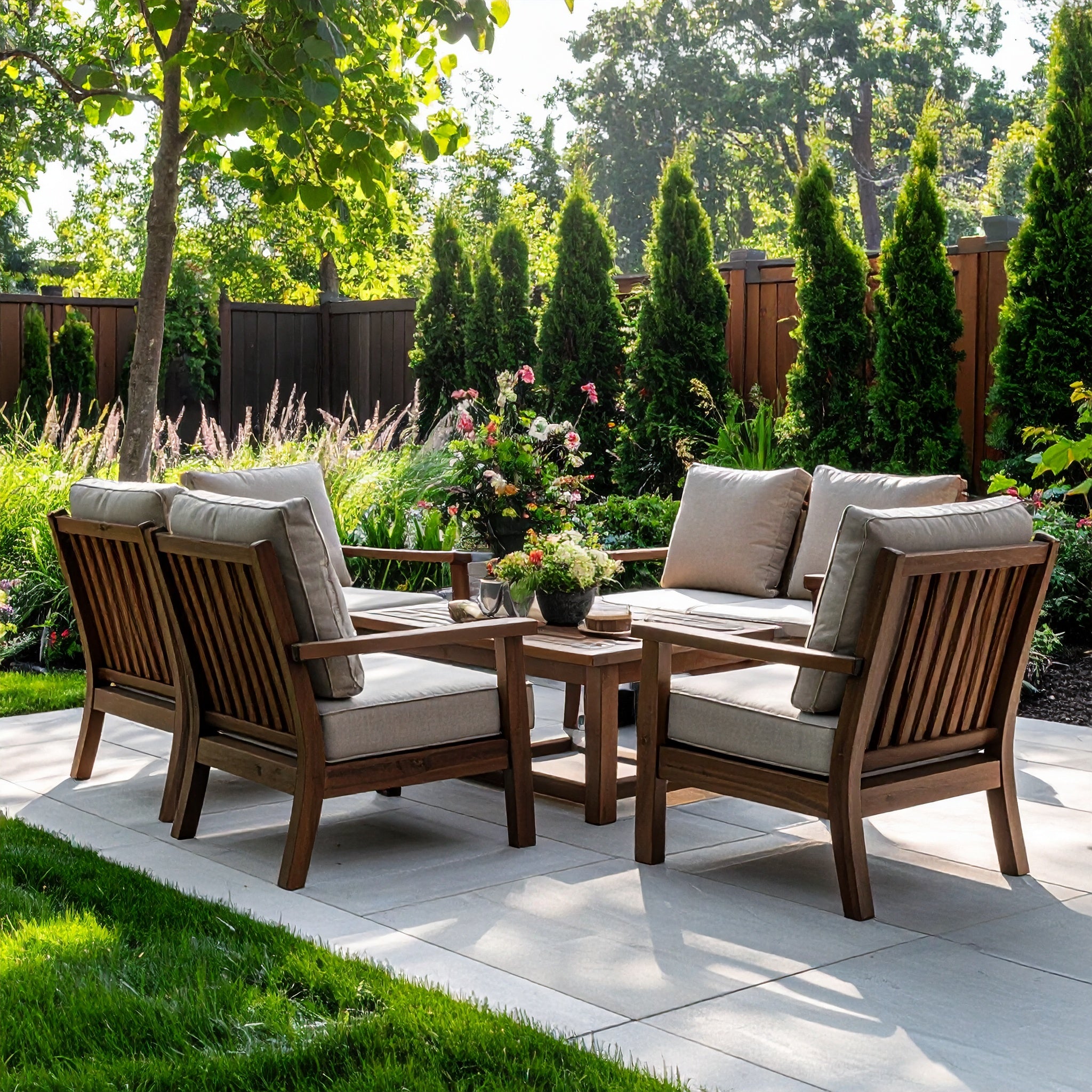 Vineyard 5-Piece Deep Seating Set