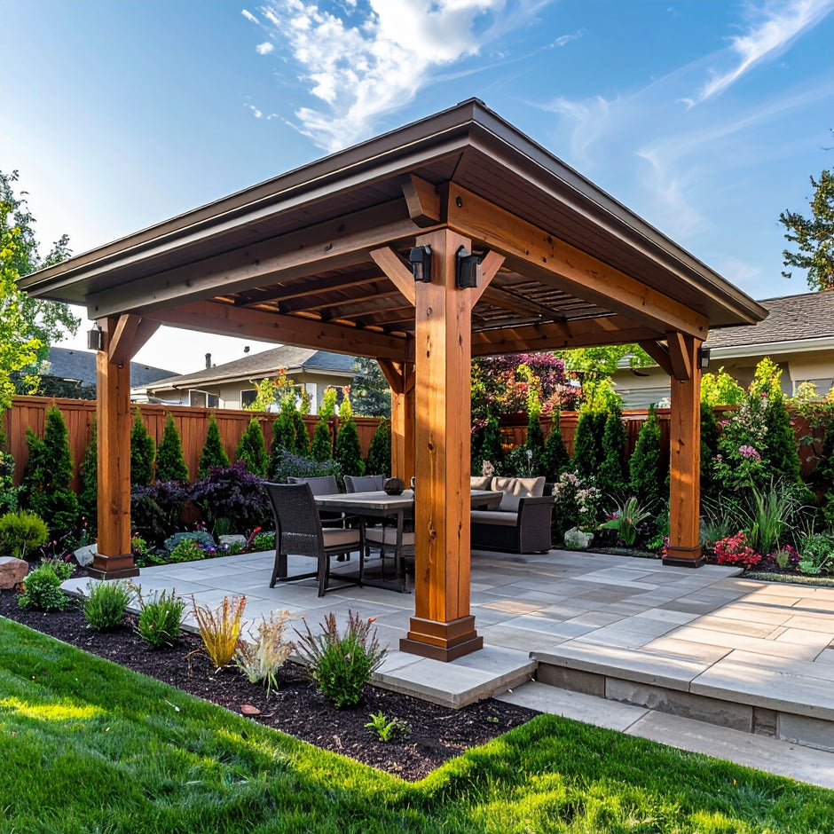 12′ × 14′ Meridian Wooden Pergola (Gazebo)