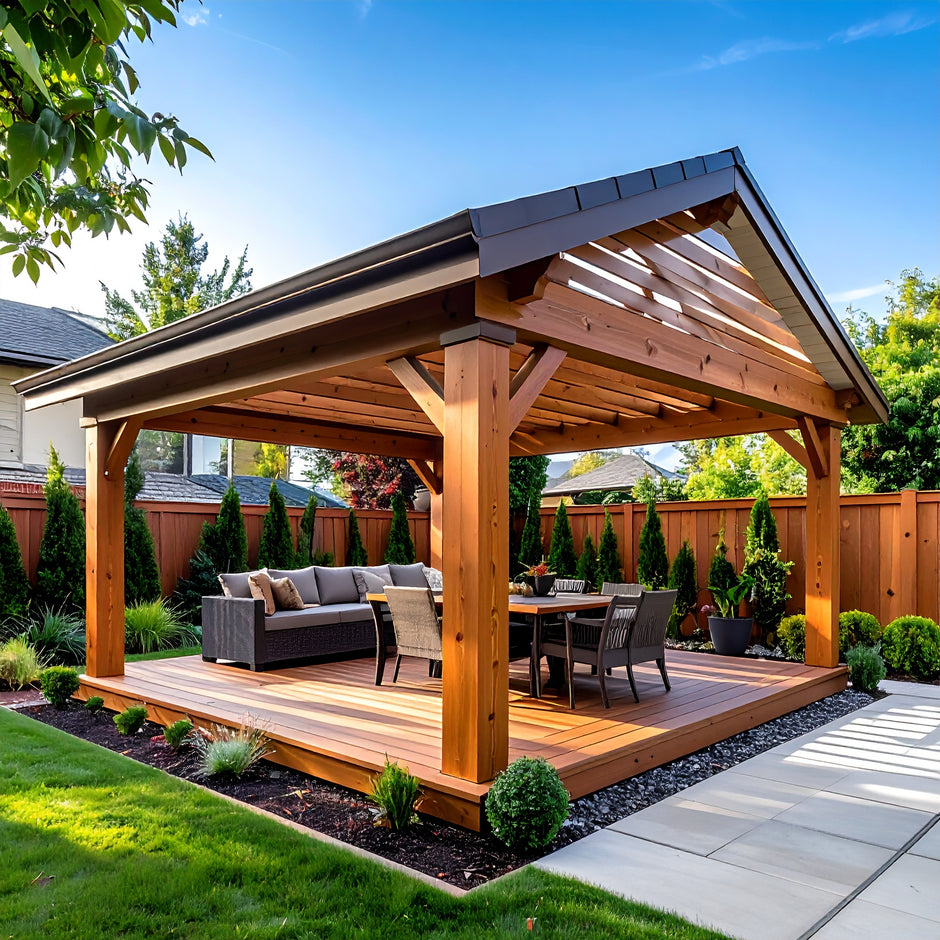 12′ × 14′ Meridian Wooden Pergola (Gazebo)