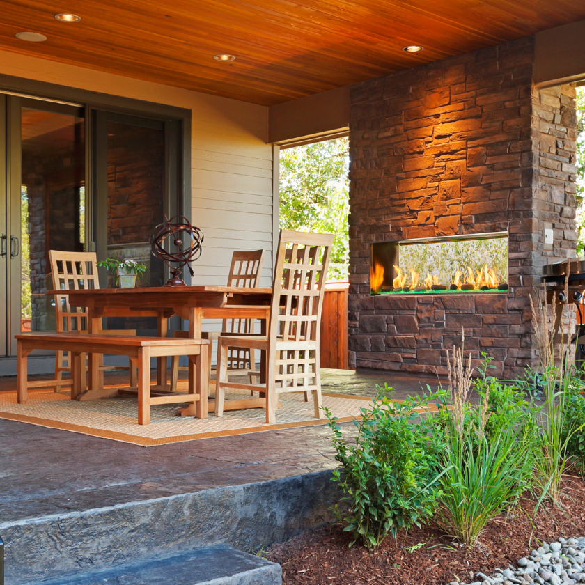 Majestic Lanai Fireplace