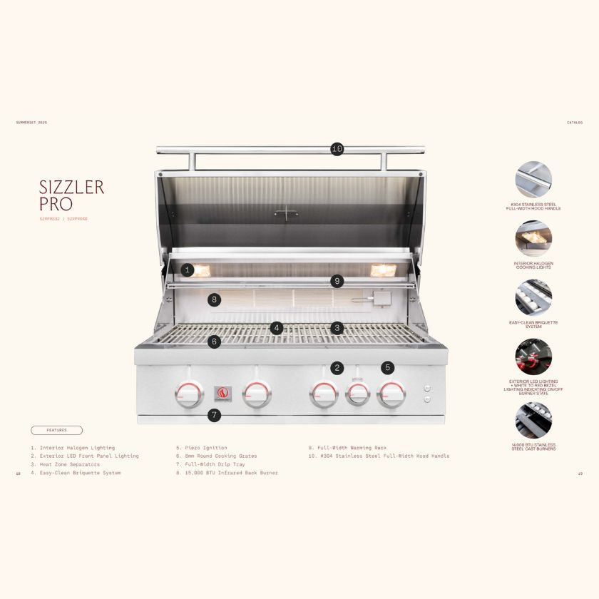 Summerset Sizzler Pro – Commercial-Grade Built-In Grill