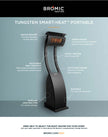 Bromic Heating - Tungsten Smart- Heat Portable Freestanding Heater- Liquid Propane