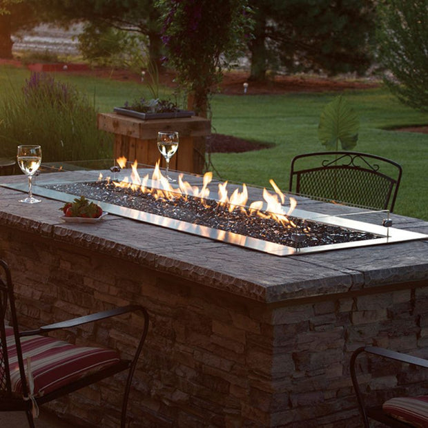 Empire White Mountain Hearth Carol Rose Linear Outdoor Firepit
