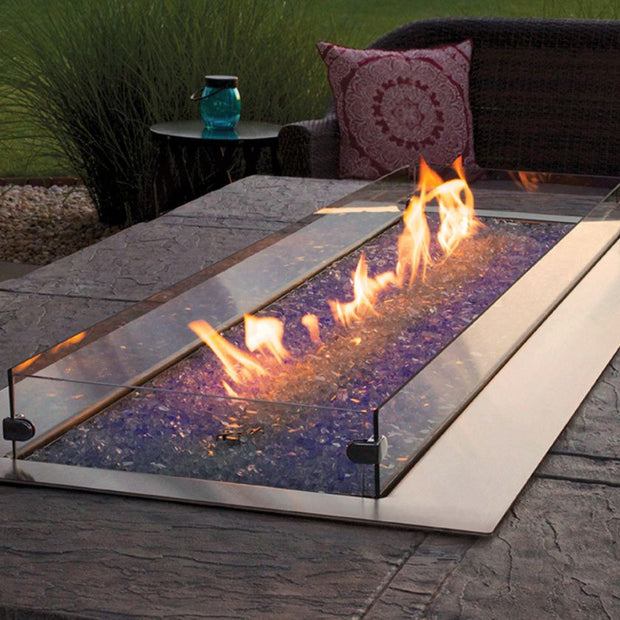 Empire White Mountain Hearth Carol Rose Linear Outdoor Firepit