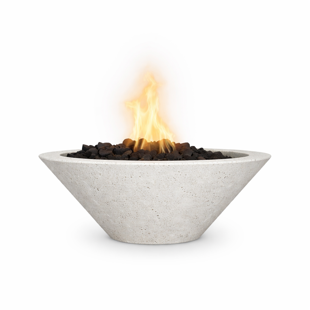 The Outdoor Plus Cazo Fire Bowl - GFRC Concrete