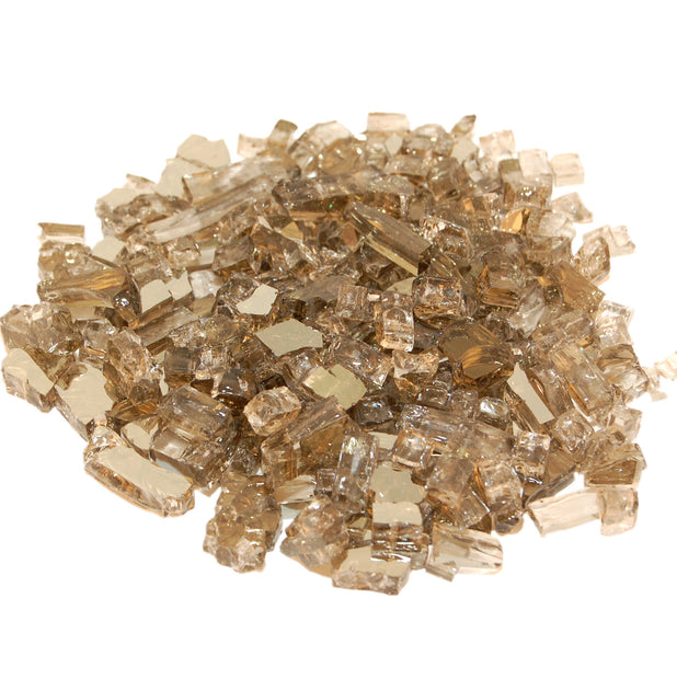 Reflective Bronze Fire Glass