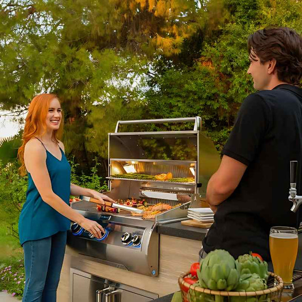 Fire Magic 30" Echelon Diamond E660i Built-In Gas Grill with Digital Thermometer