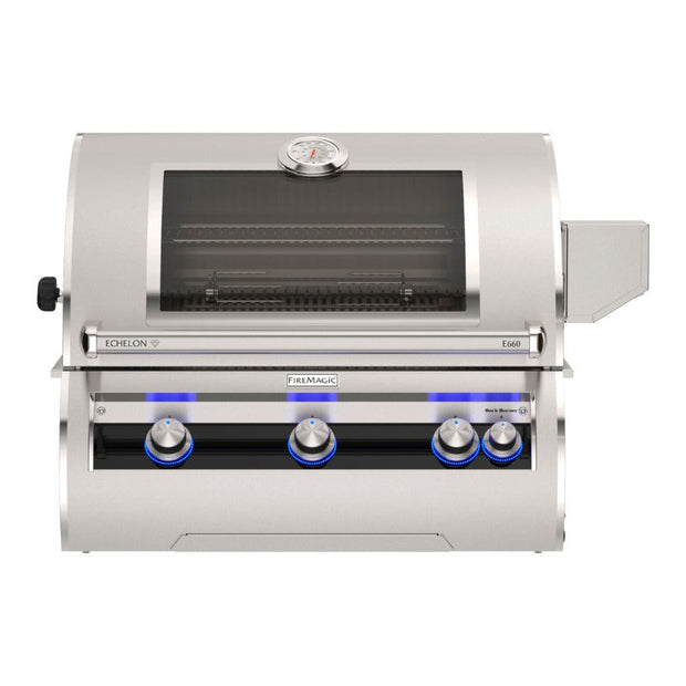 Fire Magic 30" Echelon Diamond E660i Built-In Gas Grill with Analog Thermometer