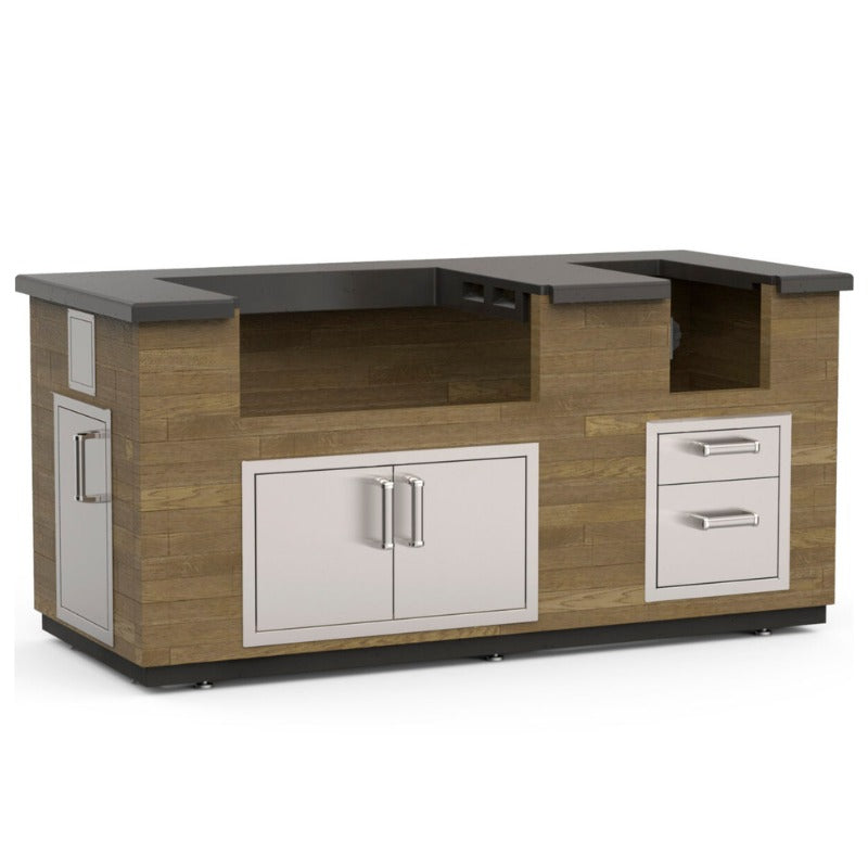 Fire Magic Reclaimed Wood Outdoor Kitchen Island Bundles for 30