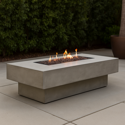 Tavola 72 Concrete Gas Fire Pit Table