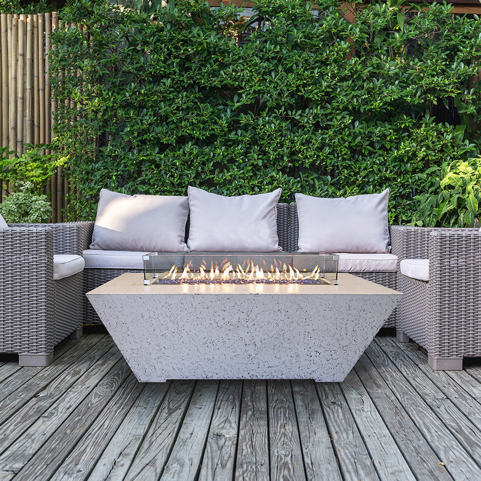 Grand Canyon Olympus Rectangle Gas Fire Pit Table