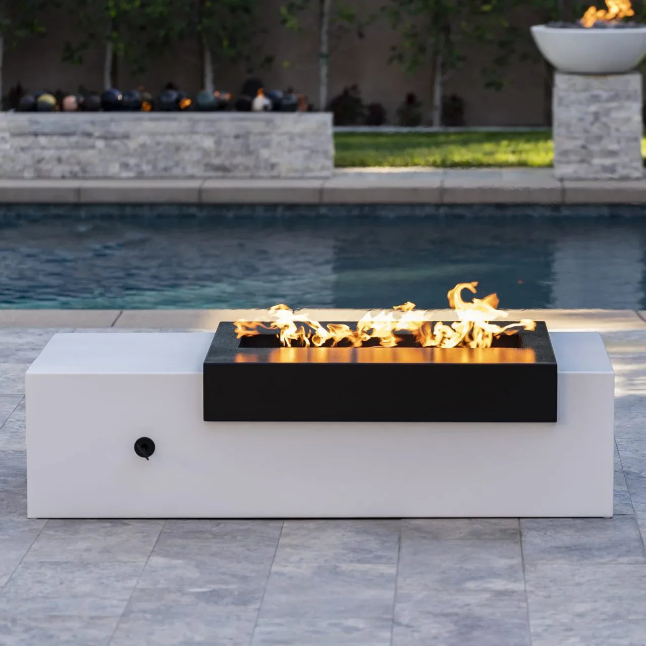 The Outdoor Plus Moonstone Fire Pit - Black & White Collection