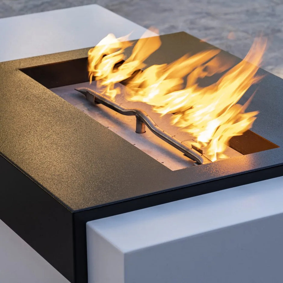 The Outdoor Plus Moonstone Fire Pit - Black & White Collection