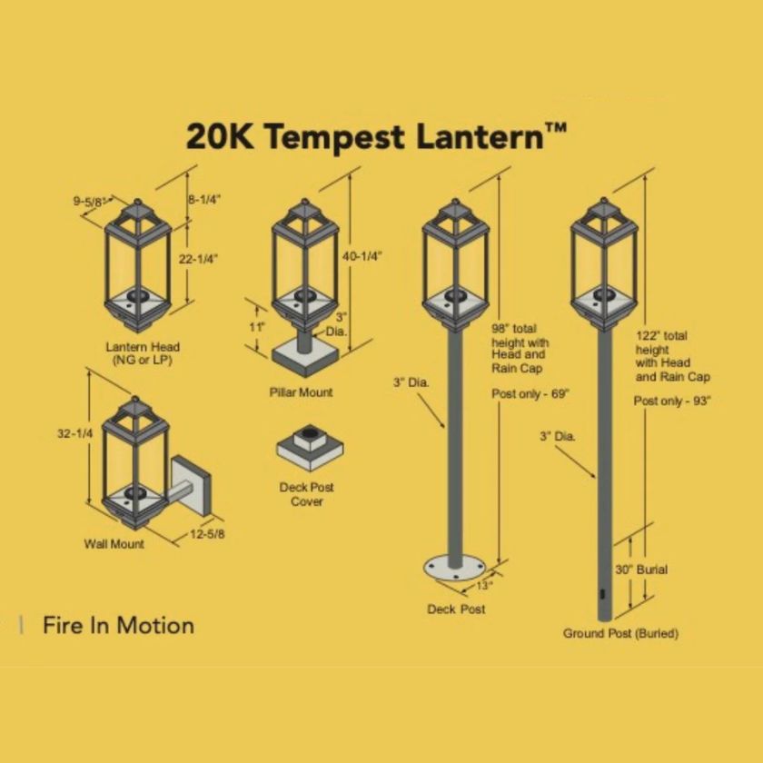 Fire Garden Tempest 20K Lantern