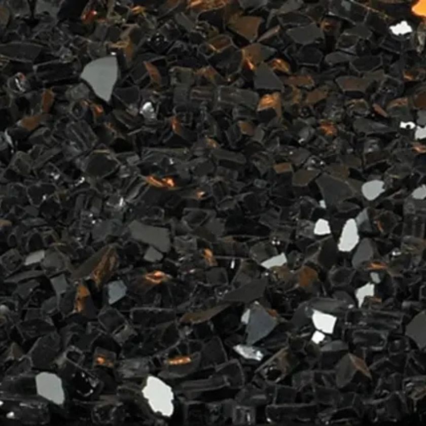 Empire Black Polished Crushed Decorative Glass