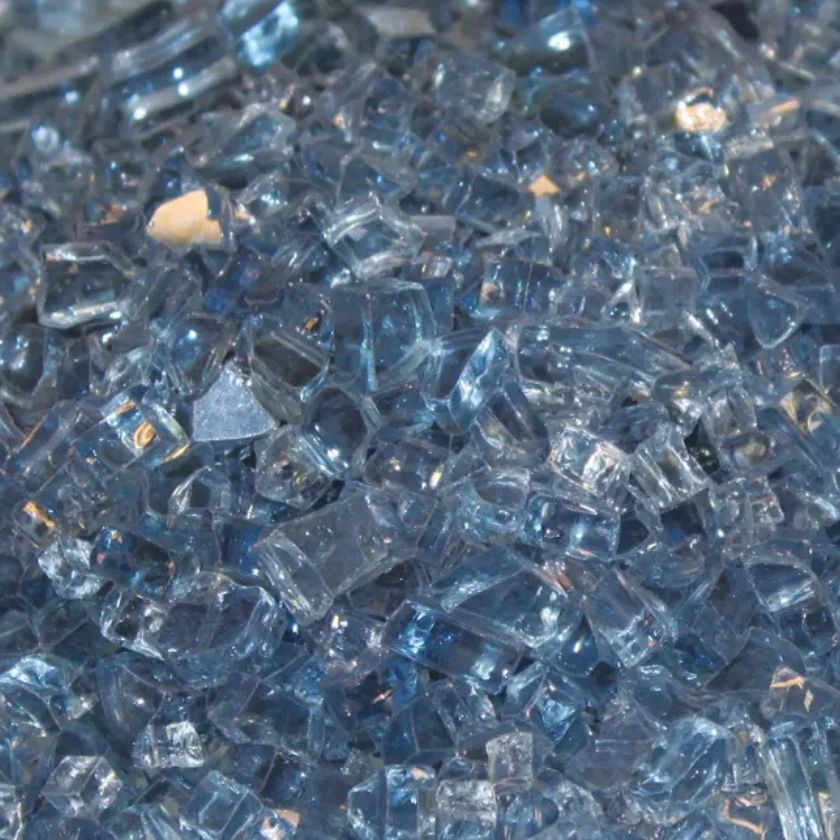 Empire Blue Clear Crushed Decorative Glass