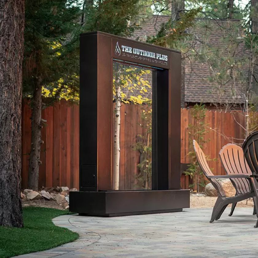 The Outdoor Plus 60 Inch Paradise Fall Self-Contained Rainfall Water Fountain