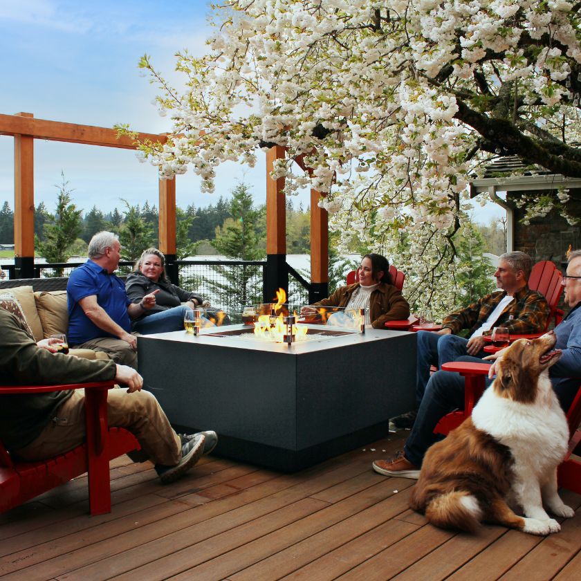 Fire Garden 44-Inch Chat Table Gas Fire Pit