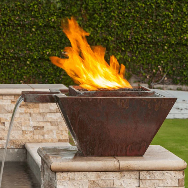 The Outdoor Plus Nile Hammered Copper Fire and Water Bowl