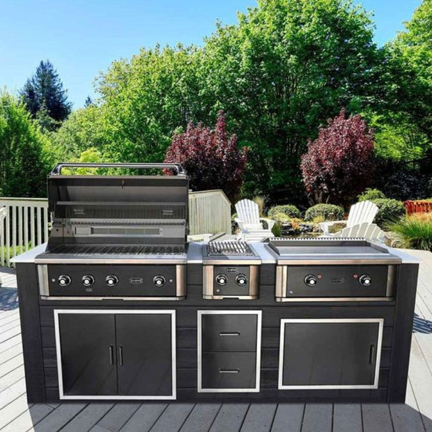 Wildfire Ranch Pro 30-in 2 Burner Black 304 SS Natural Gas Griddle