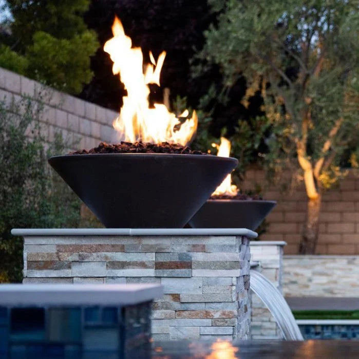 The Outdoor Plus Cazo Fire Bowl - GFRC Concrete