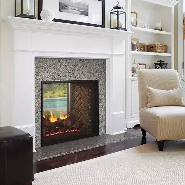 Majestic Fortress Indoor/Outdoor See-Through Gas Fireplace - 36