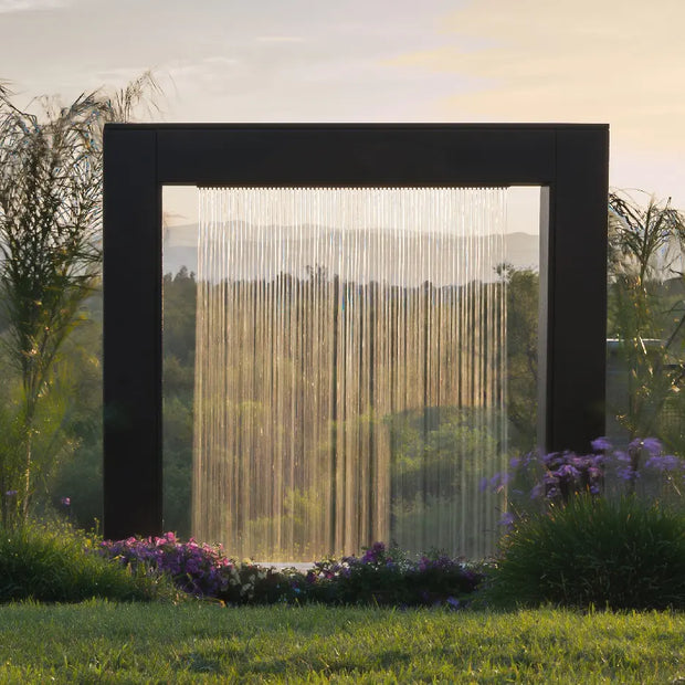 The Outdoor Plus 60 Inch Paradise Fall Self-Contained Rainfall Water Fountain