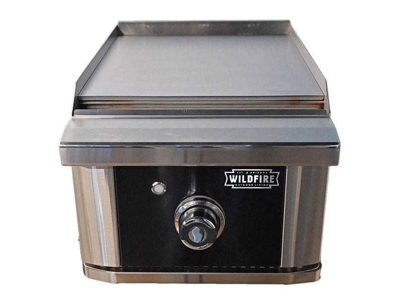 Wildfire Ranch 15-Inch Black 304 Stainless Steel Side Griddle