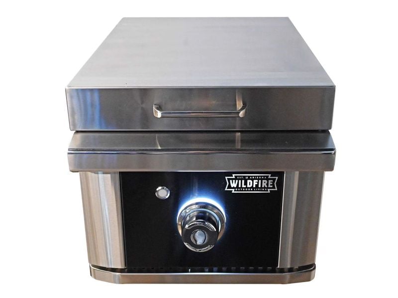 Wildfire Ranch 15-Inch Black 304 Stainless Steel Side Griddle